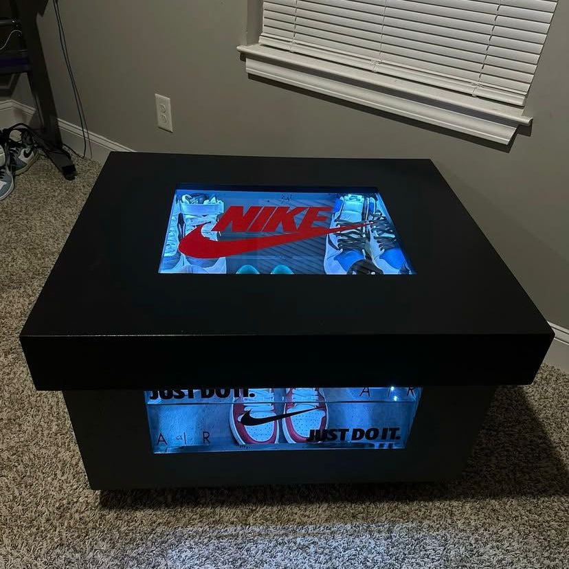 Nike sneaker storage with LED vibes