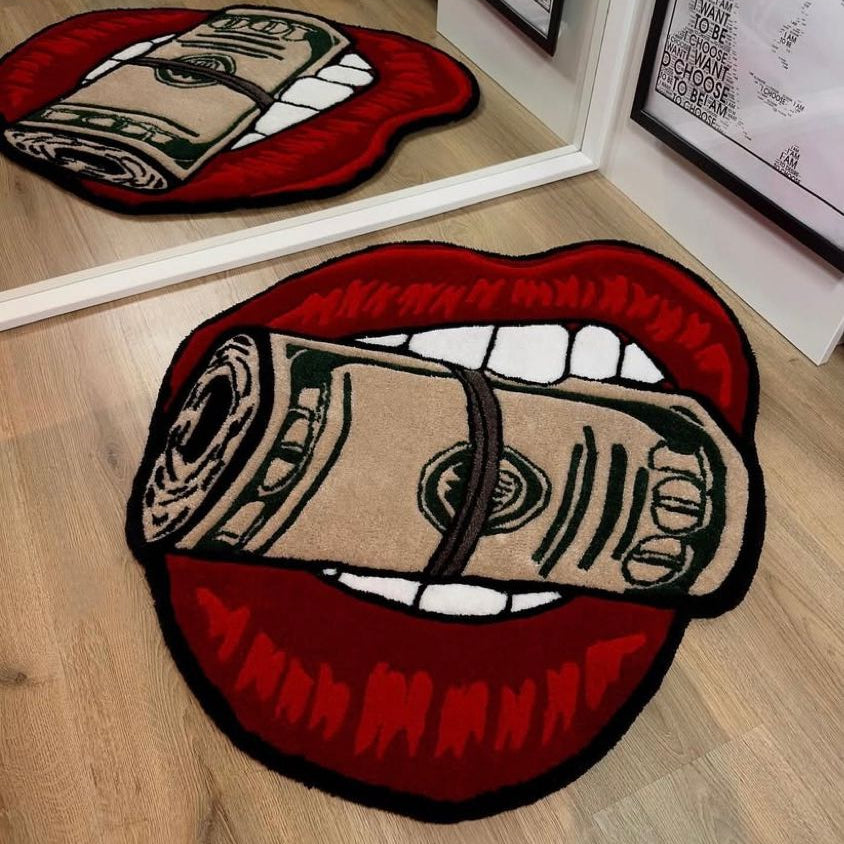 Money Lips Rug